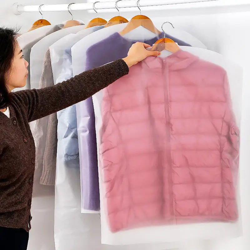 4pcs Waterproof Clothes Storage Dust Covers Set