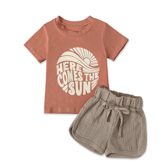 Summer Casual Clothes Sets for Toddler Boys