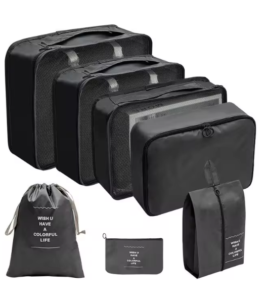 8-Piece Travel Clothes Organizer Set