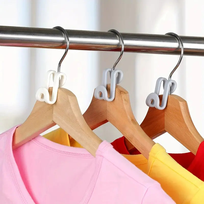 10pcs Heavy Duty Clothes Hanger Connector Hooks