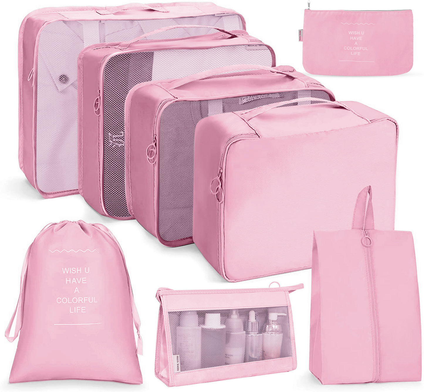 8-Piece Travel Clothes Organizer Set