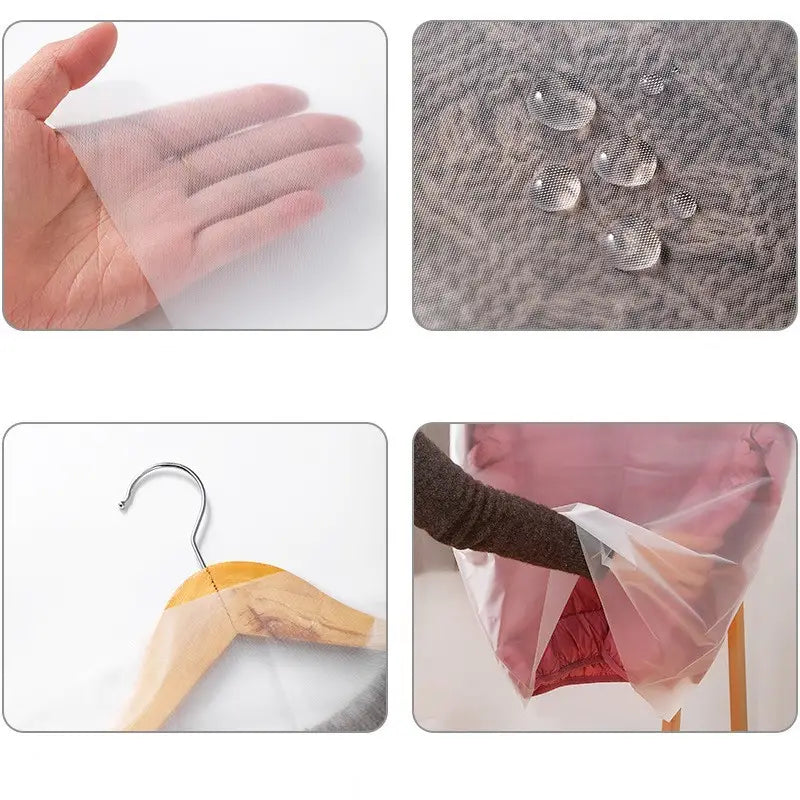 4pcs Waterproof Clothes Storage Dust Covers Set