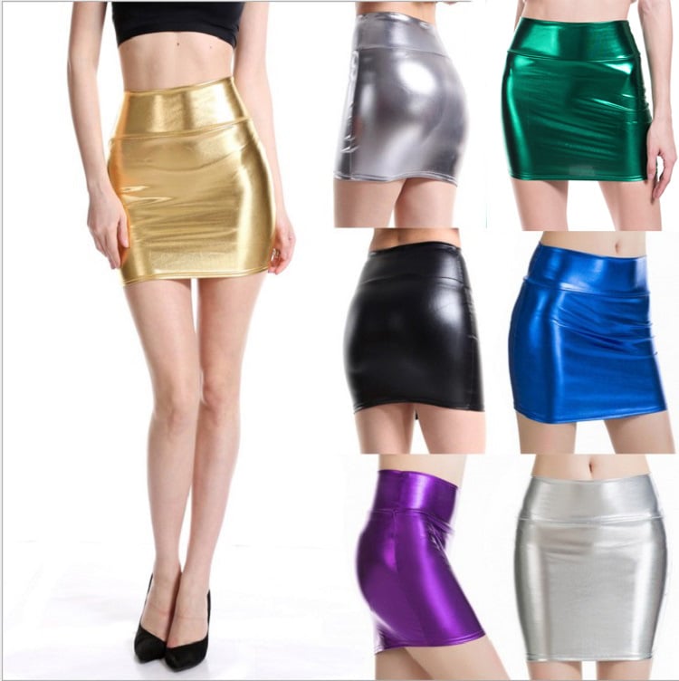 Fashion Performance Clothes with PU Bag and Skirt
