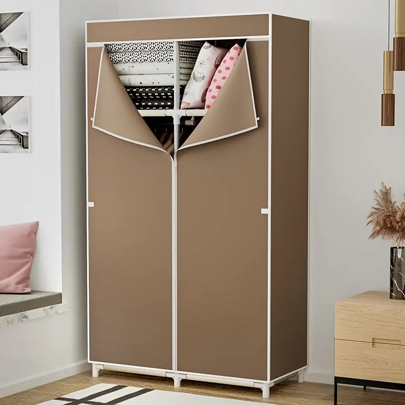 Dustproof Zipper Storage Cabinet for Clothes Organizer