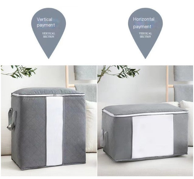 Large Capacity Clothes Storage Bag with Clear Window