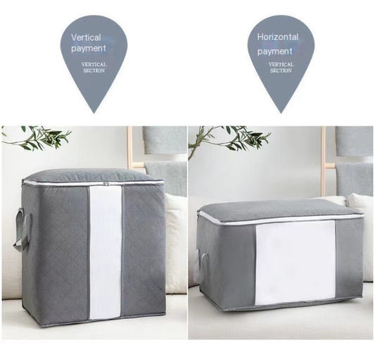 Large Capacity Clothes Storage Bag with Clear Window