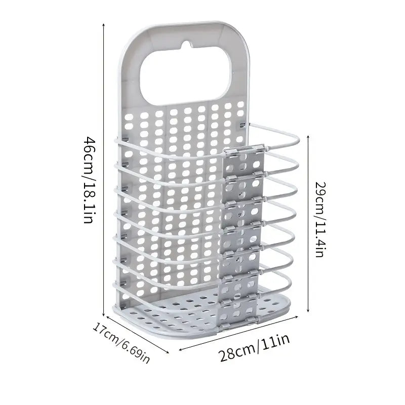 Foldable Wall-mounted Laundry Basket for Dirty Clothes