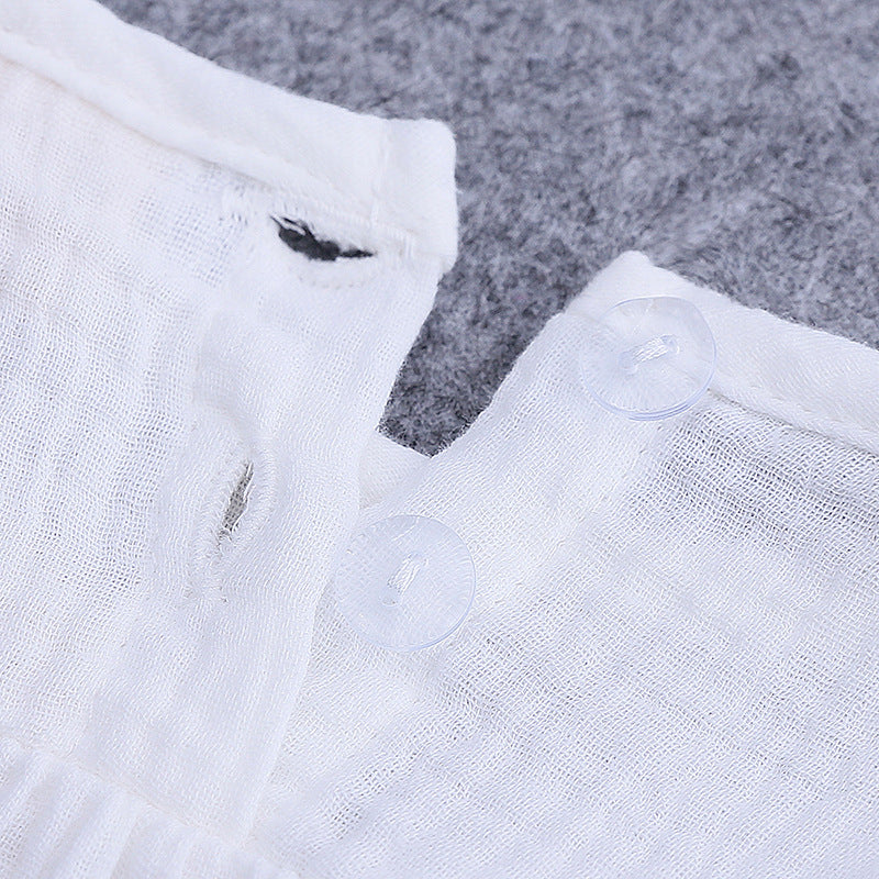 Kids Cotton Linen Summer Clothes Set - Vest & Shorts