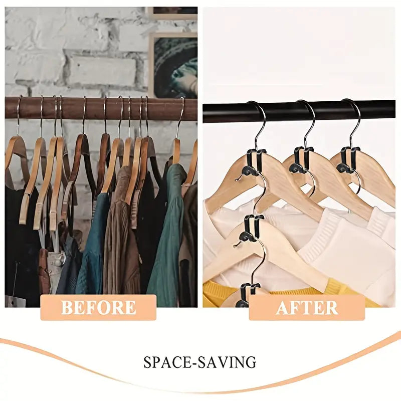 10pcs Heavy Duty Clothes Hanger Connector Hooks